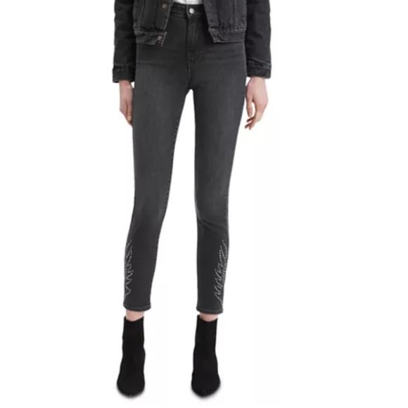 LEVI'S 721 Black Skinny Jeans - Picture 2 of 3